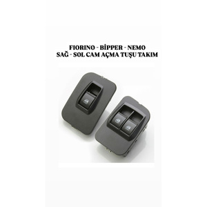 Juego de Botones de Plástico Compatibles con Fiorino Bipper Nemo para Apertura de Ventanas Izquierda y Derecha, Nuevo, Modelo Life - Product Image 1