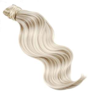 ผมต่อหางม้าแบบผสมสีบลอนด์เข้ม 18B/1001 และสีบลอนด์มุก - แบบตรง แบบลอนบอดี้เวฟ แบบลอนฝรั่งเศส แบบผมหยิกแบบยาคิ - Product Image 1