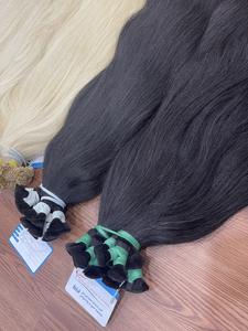 TENDANCE CHAUDE 100% Cheveux Humains Sans Perte D'emmêlement Haute Qualité Extensions de Cheveux Naturels En Vrac Cheveux Humains Pour Femme - Product Image 4