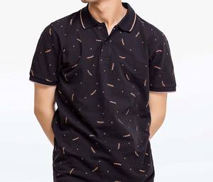 Polos de punto de Golf transpirables para hombre de estilo de tendencia 2025, OEM sublimado en todos los colores de alta calidad, estampado corto personalizable - Product Image 1