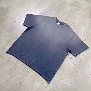 เสื้อยืดแขนสั้นผ้าฝ้าย100% สำหรับผู้ชายเสื้อยืดโอเวอร์ไซส์สำหรับฤดูร้อนโลโก้ตามสั่ง - Product Image 1