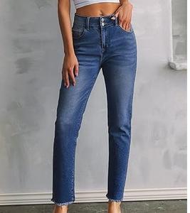 กางเกงยีนส์ทรงตรงขากว้างสำหรับผู้ชายกางเกงออกกำลังกายกลางแจ้งฟิตเนสทรงปกติแบบลำลองด้านหน้าเรียบ - Product Image 3