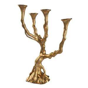 เชิงเทียนโลหะแบบตั้งเทียนสำหรับตกแต่งบ้านและให้แสงสว่างมีสไตล์สไตล์โบราณ - Product Image 1