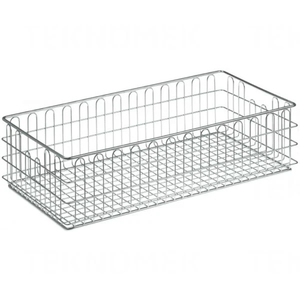 Set Of 2 Metal Wire <b>Storage</b> <b>Baskets</b> Black Rectangular Kitchen & <b>Bathroom</b> Organizer Bins With Rose Gold Handles At Cheapest Price - Product Image 5