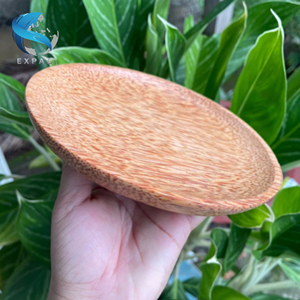 Platos de madera de coco prensados de primera calidad Vajilla sin plástico compostable - Product Image 3