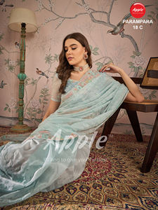 Parampara elegante tela de cristal hecha a mano trabajo de barba estilo sofisticado ropa India pakistaní moda atemporal nuevo - Product Image 3