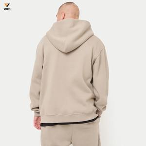 Último diseño de gran tamaño de los hombres de la chaqueta de invierno OEM en blanco cremallera completa Sudadera con capucha con logotipo de impresión 100% poliéster de los hombres de moda con capucha - Product Image 2