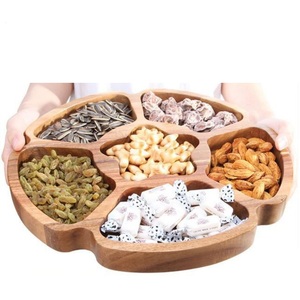 ถาดไม้ธรรมชาติทำด้วยมือมี3ช่องถาดสำหรับจัดเลี้ยงอาหารเกรดดีลักซ์สำหรับขนมขบเคี้ยวถั่วอาหารงานฝีมือที่เป็นมิตรกับสิ่งแวดล้อม - Product Image 3