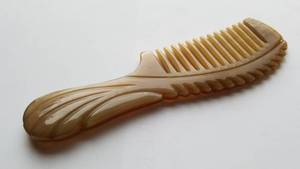 Peine para Peinar el Cabello de Cuerno de Búfalo, Peines Naturales Hechos a Mano de la Mejor Calidad, Peine de Cuerno de Buey Blanco para Peinar el Cabello - Product Image 2