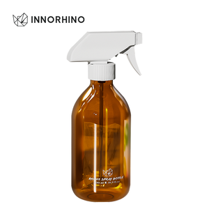 500ml PET Trigger Spray Bottle for Room Fragrance | Brown Plastic Sanitizer Packaging | Custom Refillable <b>Cleaner</b> Container - Product Image 1