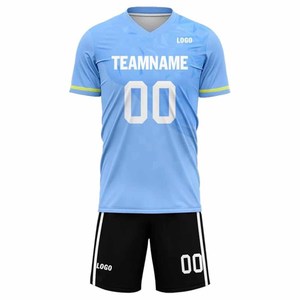 Uniformes de Fútbol Transpirables de Secado Rápido 100% Poliéster, Diseña Tu Propio Logotipo de Equipo y Nombre de Equipo Personalizado, Manga Corta - Product Image 3