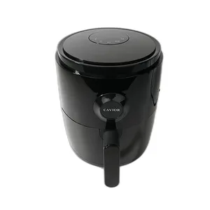 Freidora de aire eléctrica 2,8 Qt 120V Airfryer Comidas rápidas y fáciles Freidora de aire Operación silenciosa 85% Aceite menos 130 + Recetas exclusivas