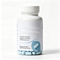 Étiquettes de bouteilles de glucosamine Haoxuan, autocollants imprimés en relief, imperméables, pour l'emballage des compléments articulaires