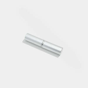 Cepillo facial automático con mango metálico, pelo sintético y acabado plateado - Product Image 3