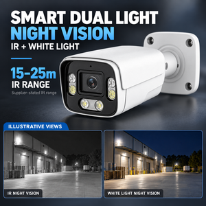 Cámara de Seguridad IP PoE 4K de 8MP, Detección Humana por IA, Visión Nocturna Inteligente con Doble Luz, ONVIF, Cámara CCTV para Exteriores, Venta al por Mayor - Product Image 5