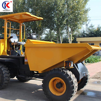 Dump Truck Roda 3 Ton CE EPA/EURO5, Mesin Unggulan, Bucket Artikulasi, Mini Loader Depan, Pompa Huade, Kapasitas Bucket 1,5m, Bearing