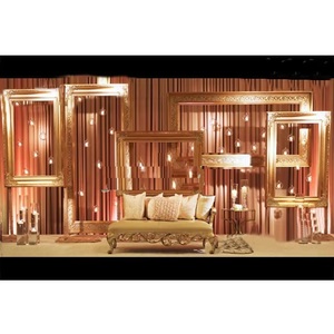 Panel de fondo de boda de aspecto increíble, marcos de fondo de escenario de boda asiática, Marcos traseros de escenario de boda eminente - Product Image 1