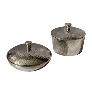 Bol de service de table décoratif en métal en forme de triangle couleur argent Design unique Dernière arrivée Bol de vaisselle artisanal - Product Image 6