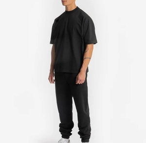 Men's <b>100</b>% Cotton Knitted <b>Yarn</b> Dyed Long Oversized T-Shirt Customized Premium Sewing Quality Blank Design Eco-Friendly 2024 - Product Image 3