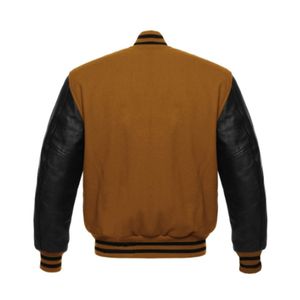 Tout nouveau Logo personnalisé patchs de broderie coupe-vent Letterman Baseball cuir manches laine corps Bomber Polyester Varsity veste - Product Image 4