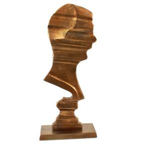 รูปปั้นทำมืออลูมิเนียมหล่อสุดพิเศษสำหรับงานพิมพ์โลโก้งานตกแต่งแนวโบราณสีดำสีทอง - Product Image 4