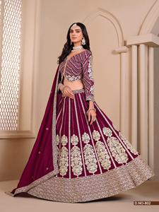 Lehenga choli ผ้าที่ดีที่สุดในอินเดีย dupatta และเสื้อปักลายเสื้อ - Product Image 6