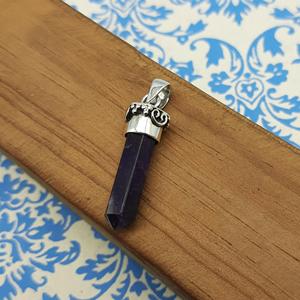 Wholesale 925 Sterling <b>Silver</b> Amethyst Gemstone Pendant 925 Stamp Jewelry with Love Gift <b>Charm</b> Pendants from Exporter - Product Image 4