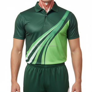 Conjunto de Uniforme de Cricket Sublimado Personalizado para Unisex, Jersey de Manga Corta de Spandex/Algodón de Secado Rápido, Pantalones, Fabricante de Ropa Deportiva para Equipos - Product Image 5