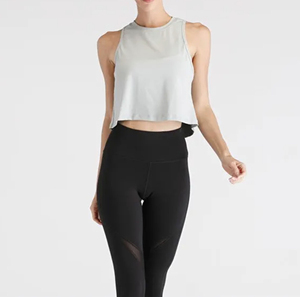 El último diseño impreso digital personalizado de las mujeres sin mangas ajustado Crop Tops muestra gratuita de las mujeres Crop Top camisetas para la venta en bajo Moq - Product Image 3