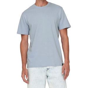 Camiseta de viscosa de bambú ultrasuave para hombre, Camiseta básica informal de manga corta/larga con dobladillo ligero y refrescante - Product Image 1