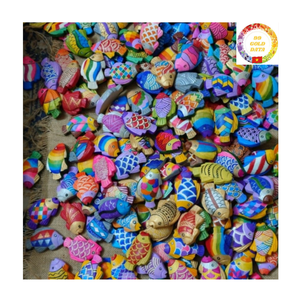 Vietnam Wooden Fish Ornament Handmade Rustic Craft for Restaurants Garden Cafe Resorts and Nautical Interiors - Product Image 1