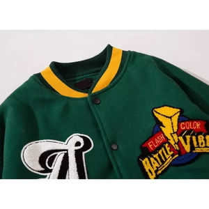 Ropa de calle para hombre, chaquetas con letras fabricadas en Pakistán, chaqueta con letras para hombre hecha a medida, nueva chaqueta con letras a la moda - Product Image 2