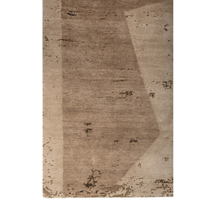 Alfombra Kavi Ivory de Lana y Seda Anudada a Mano, Serie Unfold-EBSK-386(3D) con Patrón Abstracto para Uso Doméstico - Product Image 4