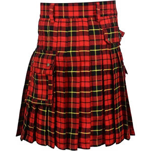 Kilts de Tartán Casuales para Mujer, Tallas Grandes, Kilts de Tartán Casuales para Mujer, Material Sostenible, Poliéster de la Mejor Calidad - Product Image 3