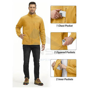 Qualité supérieure Respirant Hommes Printemps Imperméable Softshell Veste Durable Montagne En Plein Air Softshell Veste - Product Image 5