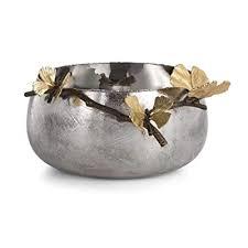 Bol à fruits décoratif en laiton et acier de luxe fantaisie chaud métal concepteur miroir polonais servant pas cher bol de service de fruits en émail blanc - Product Image 3