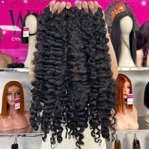 Cabello humano crudo vietnamita de Grado Superior rizado birmano crudo Pelo Rizado birmano crudo precio al por mayor de fábrica de alta calidad - Product Image 4