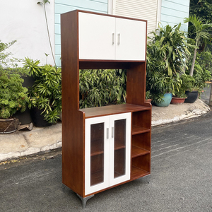 Modern Natural Wood Dining Cabinet with Iron <b>Legs</b> TPA010 <b>Sideboard</b> Furniture for Home Living Room Use - Product Image 2