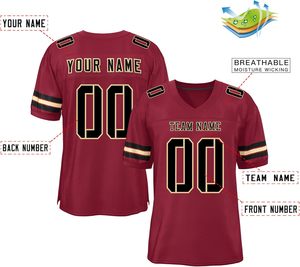 Ropa de calle, camisetas de fútbol americano, ropa deportiva para discoteca, malla de poliéster, secado rápido, transpirable, sublimación, logotipo personalizado, número de nombre - Product Image 2