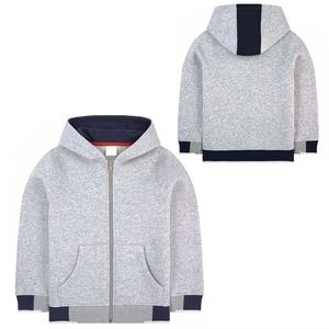 Sweat à capuche pour enfants avec broderie personnalisée, fabricant de vêtements OEM, sweat à capuche zippé personnalisé pour enfants, sweat à capuche en mélange de coton doux, vêtements d'extérieur pour enfants - Product Image 1