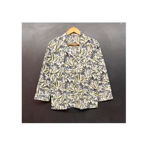 Ensemble de pyjama en coton confortable |   Taille élastique, motif floral, saisons printemps/été/automne, logo frontal, léger et respirant - Product Image 1