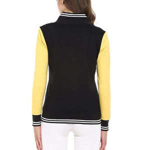 New Style Thermal Wool Women Varsity <b>Jacket</b> Custom Clothing Fashion Streetwear Crop Baseball Bomber HipHop <b>Jacket</b> Leather Sleeve - Product Image 6