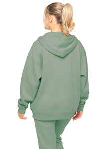 Chic Oversized Women Classic Comfy Zip-Up Hoodie Estilo sin esfuerzo Your Go To for Comfort Perfecto para capas - Product Image 4