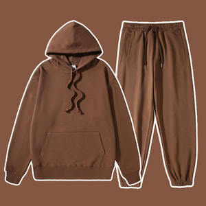 Ensemble de survêtement streetwear 2-en-1 écologique THREAD FEATHERS pour adultes - Hiver, à capuche, avec cordon de serrage, mélange polyester/coton - Product Image 2