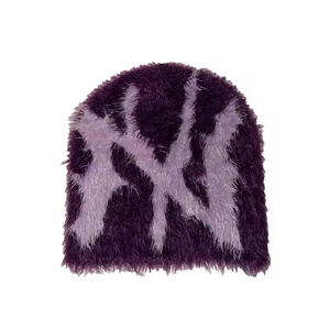 Gorros de invierno Jacquard de alta calidad para adultos, gorros de punto cálidos de nuevo estilo al por mayor con logotipo personalizado - Product Image 1