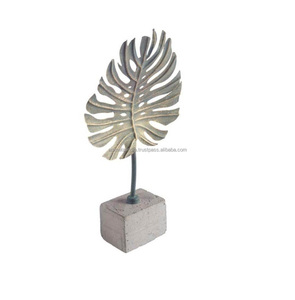DESIGN CASTING ALUMINIUM LEAF FOR SALE HANDMADE SCULPTURE NEW STYLE ALUMINUM SCULPTURE IN WHOLESALE PRICE - Product Image 1