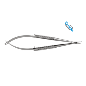 Porte-aiguilles micro-barraquer en acier inoxydable de haute qualité, 4 3/4 pouces, incurvé, sans verrouillage, instruments chirurgicaux - Product Image 6