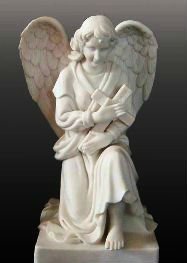 Statue antique de Cupidon et de Psyché en marbre sculpté à la main, ange de jardin grandeur nature en granit et résine pour la décoration intérieure statuaire extérieure - Product Image 4