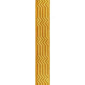 Custom <b>Gold</b> Decorative Woven Braid Trim Jacquard <b>Ribbon</b> for Uniform Garment Costume and Apparel Decoration - Product Image 3
