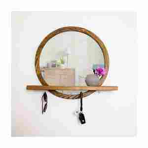 Espejo personalizado de alta calidad, decoración del hogar, marco de madera redondo moderno, calidad de exportación para uso en pared, alta demanda - Product Image 5